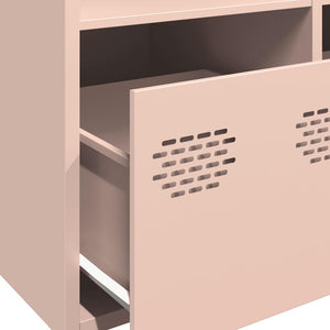 vidaXL Highboard Pink 101.5x39x103.5 cm Steel