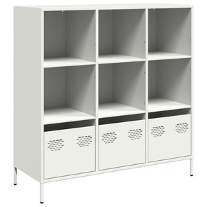 vidaXL Highboard White 101.5x39x103.5 cm Steel