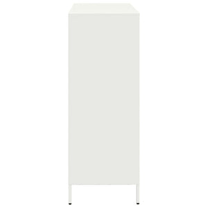 vidaXL Highboard White 101.5x39x103.5 cm Steel