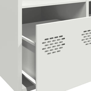 vidaXL Highboard White 101.5x39x103.5 cm Steel