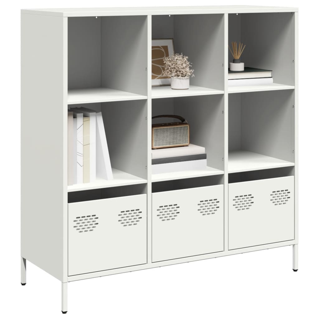 vidaXL Highboard White 101.5x39x103.5 cm Steel