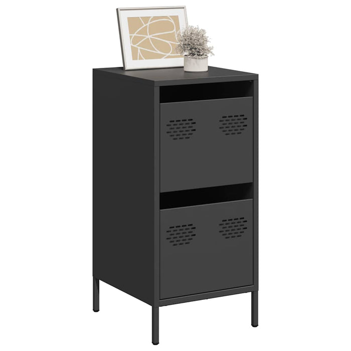 vidaXL Sideboard Black 35x39x73.5 cm Cold-rolled Steel