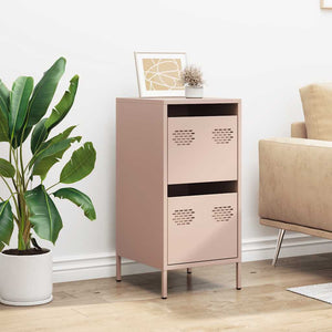 vidaXL Sideboard Pink 35x39x73.5 cm Cold-rolled Steel