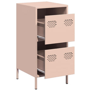 vidaXL Sideboard Pink 35x39x73.5 cm Cold-rolled Steel