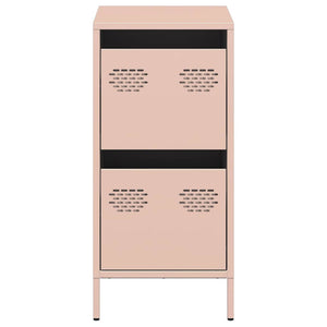 vidaXL Sideboard Pink 35x39x73.5 cm Cold-rolled Steel