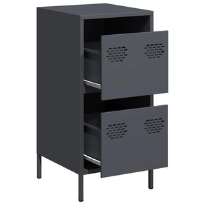 vidaXL Sideboard Anthracite 35x39x73.5 cm Cold-rolled Steel