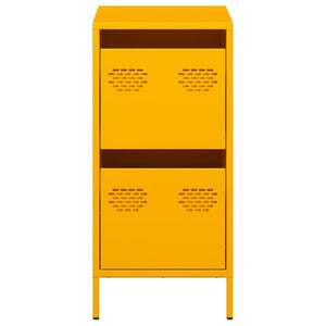 vidaXL Sideboard Mustard Yellow 35x39x73.5 cm Cold-rolled Steel