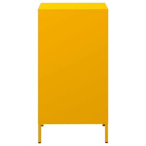 vidaXL Sideboard Mustard Yellow 35x39x73.5 cm Cold-rolled Steel