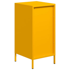 vidaXL Sideboard Mustard Yellow 35x39x73.5 cm Cold-rolled Steel