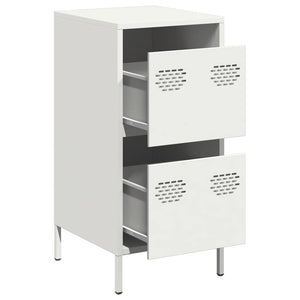 vidaXL Sideboard White 35x39x73.5 cm Cold-rolled Steel