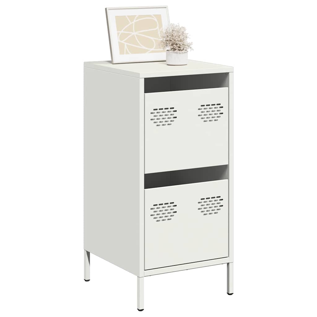 vidaXL Sideboard White 35x39x73.5 cm Cold-rolled Steel