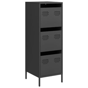 vidaXL Highboard Black 39x35x103.5 cm Steel