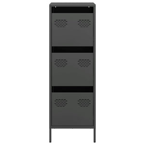 vidaXL Highboard Black 39x35x103.5 cm Steel