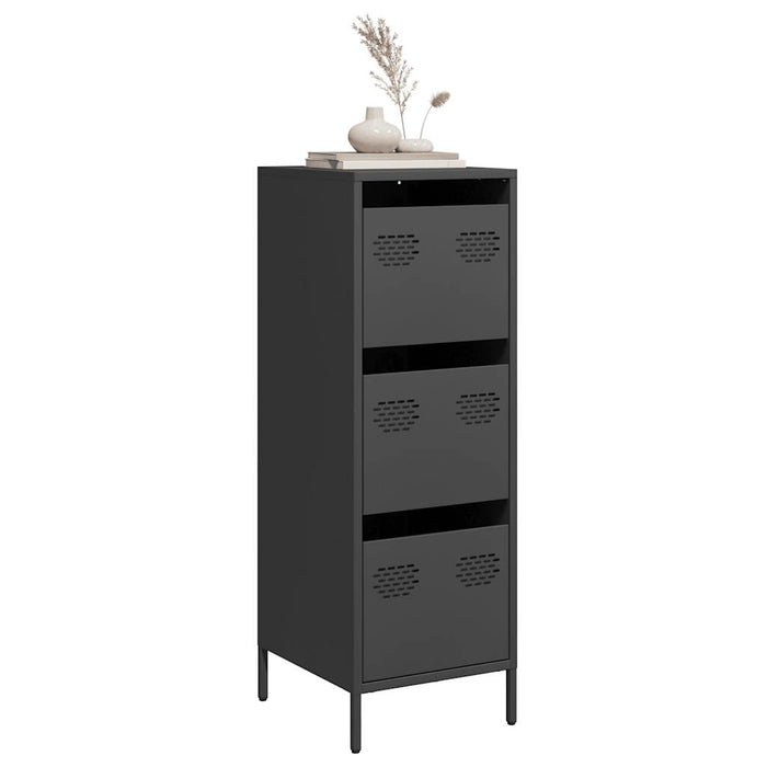 vidaXL Highboard Black 39x35x103.5 cm Steel