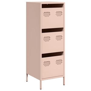 vidaXL Highboard Pink 39x35x103.5 cm Steel