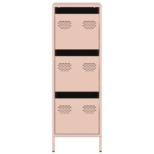 vidaXL Highboard Pink 39x35x103.5 cm Steel