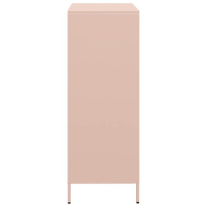 vidaXL Highboard Pink 39x35x103.5 cm Steel