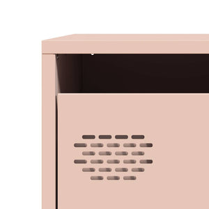 vidaXL Highboard Pink 39x35x103.5 cm Steel