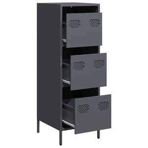 vidaXL Highboard Anthracite 39x35x103.5 cm Steel