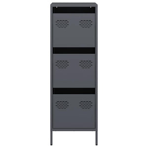 vidaXL Highboard Anthracite 39x35x103.5 cm Steel