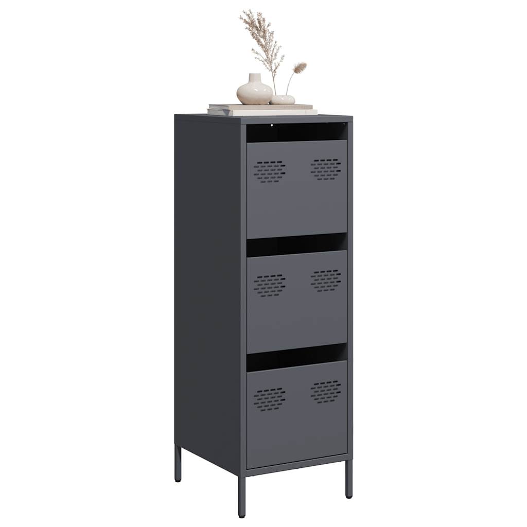 vidaXL Highboard Anthracite 39x35x103.5 cm Steel