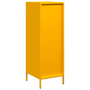 vidaXL Highboard Mustard Yellow 39x35x103.5 cm Steel