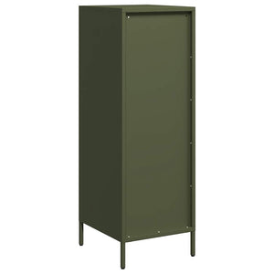 vidaXL Highboard Olive Green 39x35x103.5 cm Steel