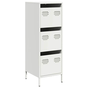 vidaXL Highboard White 39x35x103.5 cm Steel