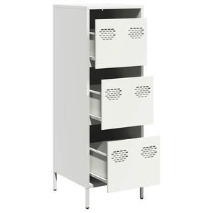 vidaXL Highboard White 39x35x103.5 cm Steel