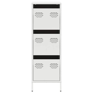 vidaXL Highboard White 39x35x103.5 cm Steel