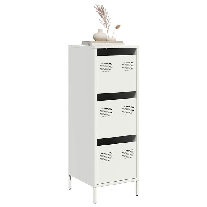 vidaXL Highboard White 39x35x103.5 cm Steel