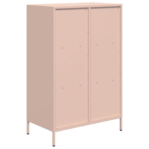 vidaXL Highboard Pink 68x39x103.5 cm Steel