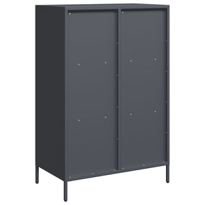 vidaXL Highboard Anthracite 68x39x103.5 cm Steel