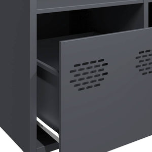 vidaXL Highboard Anthracite 68x39x103.5 cm Steel