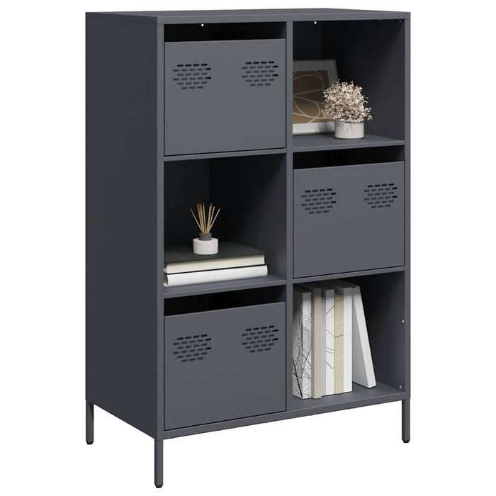 vidaXL Highboard Anthracite 68x39x103.5 cm Steel