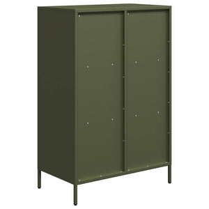 vidaXL Highboard Olive Green 68x39x103.5 cm Steel