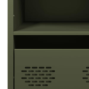 vidaXL Highboard Olive Green 68x39x103.5 cm Steel