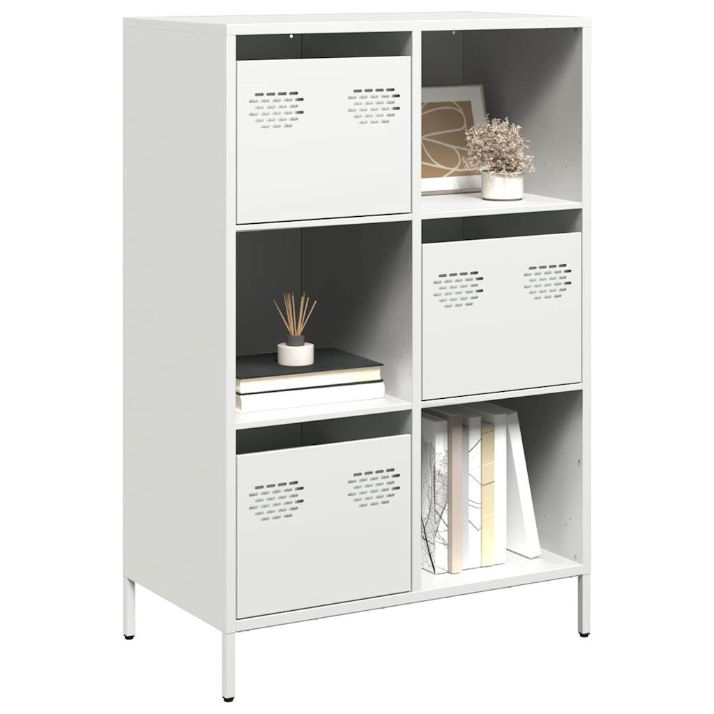 vidaXL Highboard White 68x39x103.5 cm Steel