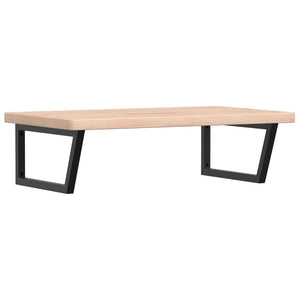 vidaXL Basin Shelf Wall Mounted Steel and Solid Wood Oak