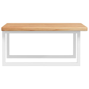 vidaXL Basin Shelf Wall Mounted Steel and Solid Wood Oak