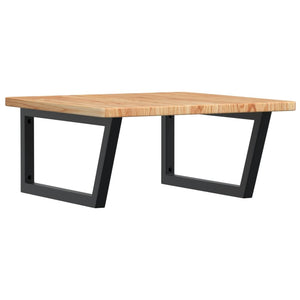 vidaXL Basin Shelf Wall Mounted Steel and Solid Wood Oak