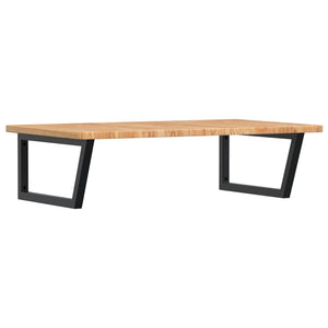 vidaXL Basin Shelf Wall Mounted Steel and Solid Wood Oak