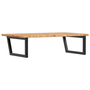 vidaXL Basin Shelf Wall Mounted Steel and Solid Wood Oak