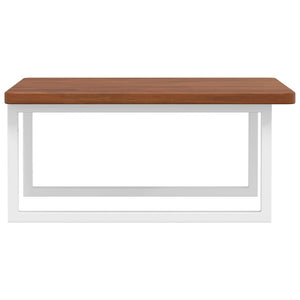 vidaXL Basin Shelf Wall Mounted Steel and Solid Wood Oak