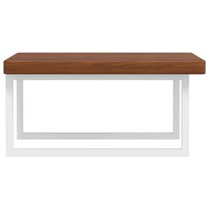 vidaXL Basin Shelf Wall Mounted Steel and Solid Wood Oak