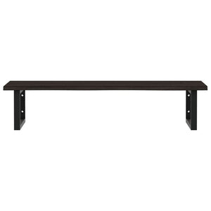 vidaXL Basin Shelf Wall Mounted Steel and Solid Wood Oak