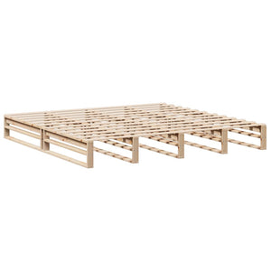 vidaXL Bed Frame 200x200 cm Solid Wood Pine