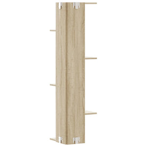 vidaXL Wall Corner Shelf Sonoma Oak 36.5x36.5x140 cm Engineered Wood