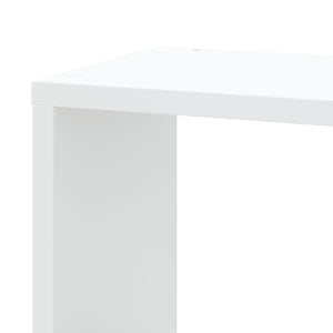 vidaXL Wall Corner Shelf White 45x45x147 cm Engineered Wood