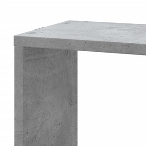 vidaXL Wall Corner Shelf Concrete Grey 45x45x147 cm Engineered Wood